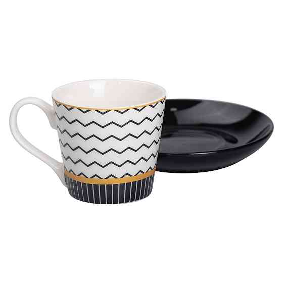 Чашка с черным блюдцем, 200 мл Киев
