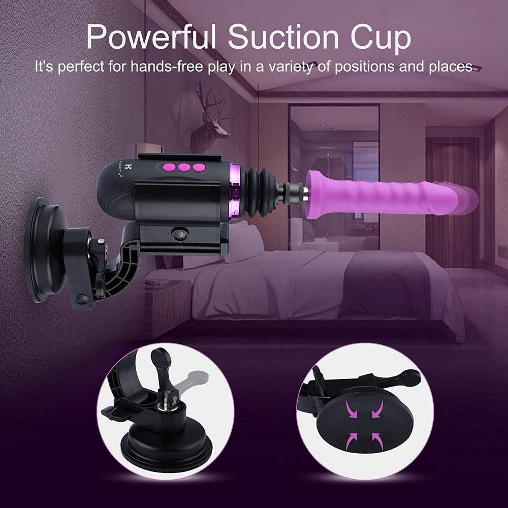 Міні секс-машина Hismith Mini Capsule Sex-Machine with Strong Suction Cup (м'ята паковання!!!) Sex Aura Київ - фото 8