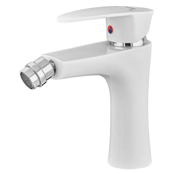 Смеситель для биде Plamix Cezar-002 SET White термопластик (со шлангами) (PM0731) Черновцы