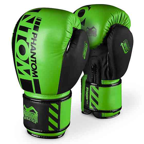 Боксерські рукавиці Phantom APEX Neon Green 14 унцій (капа в подарунок) Каменское