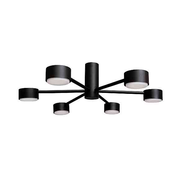 Люстра потолочная MSK Electric Copter на шесть круглых плафонов под лампы GX53  NL 8041-6 BK черный Одесса