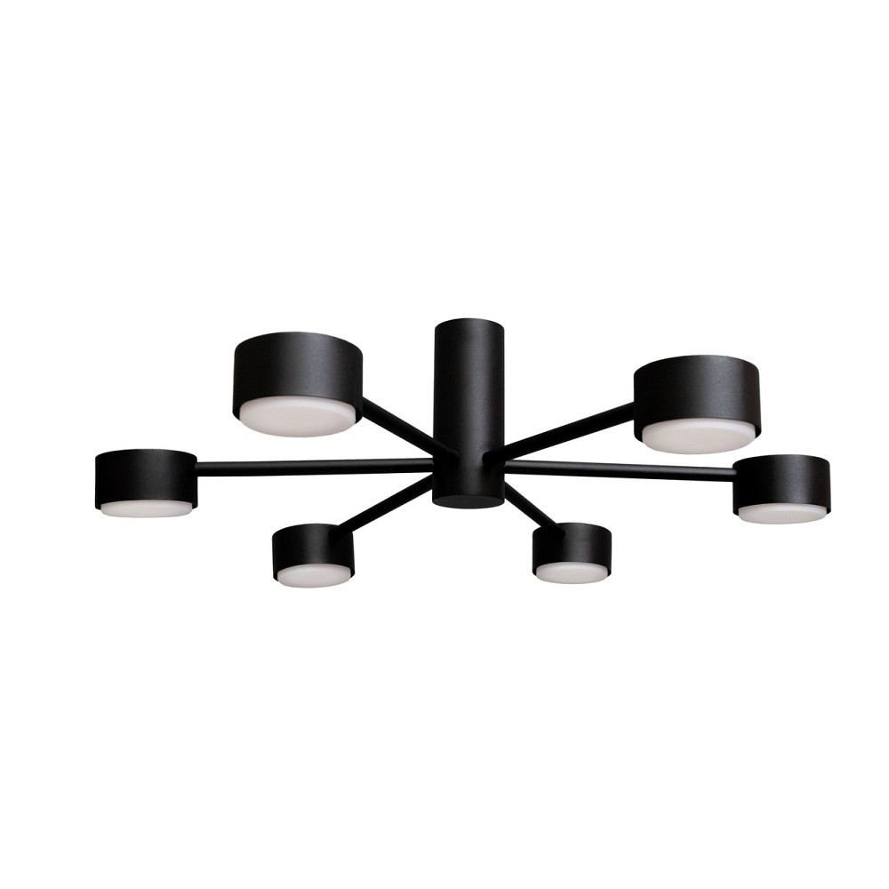 Люстра потолочная MSK Electric Copter на шесть круглых плафонов под лампы GX53  NL 8041-6 BK черный Одесса - изображение 1
