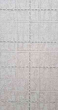 Шпалери вінілові на флізеліні AdaWall Signature1.06х10 під шкіру смуги структурні темно-бежеві Київ