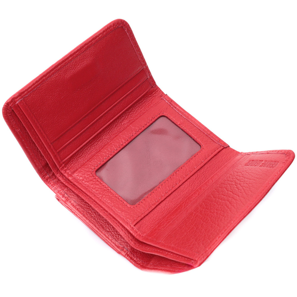 Женский кошелек горизонтального формату из натуральной кожи ST Leather 22721 Красный Киев - изображение 6