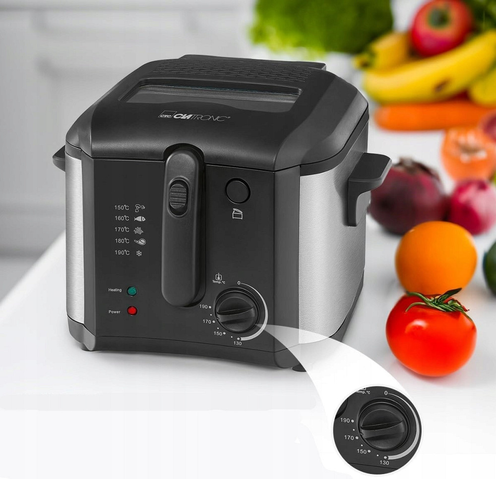 Фритюрница масляная 2.5 литра Clatronic FR (3649) Мощность 1600 Вт Нововолынск - изображение 10