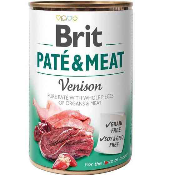Влажный корм Брит Brit Care Paté & Meat Dog Venison для собак с олениной 400 г Винница