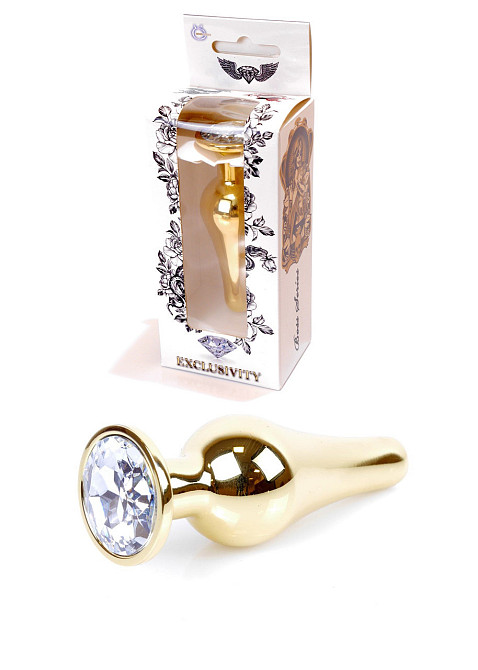 Анальная пробка -Jawellery Gold BUTT PLUGClear Sex Aura Киев - изображение 1