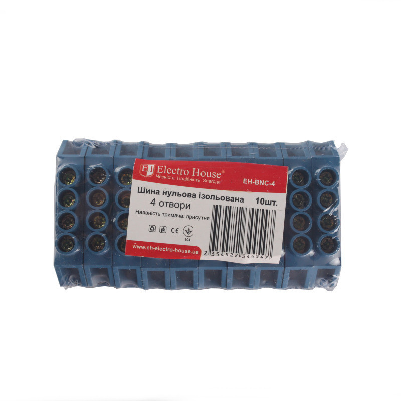 Шина нулевая изолированная, 4 отверстия Днепр - изображение 2