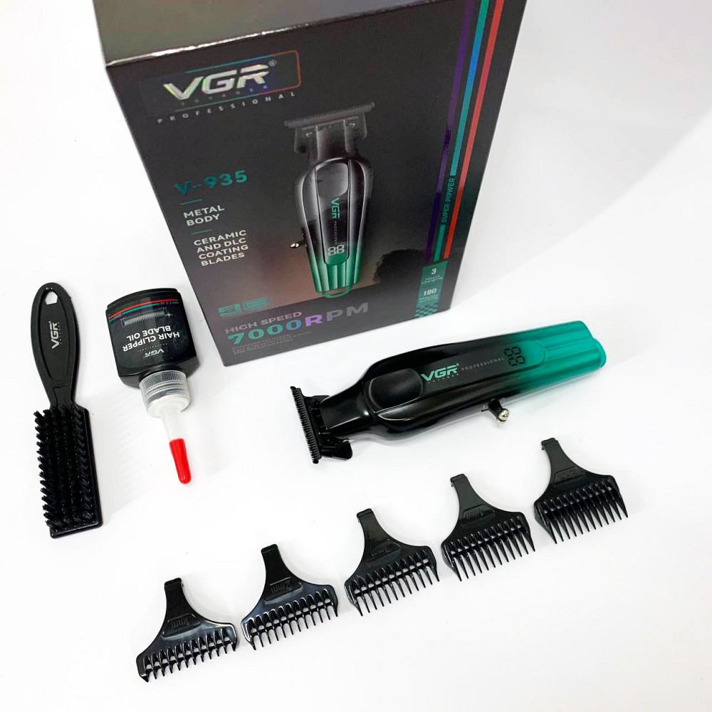 Машинка для стрижки голови, Професійний бездротовий триммер, Професійний тример для гоління FI-46 Київ - фото 3