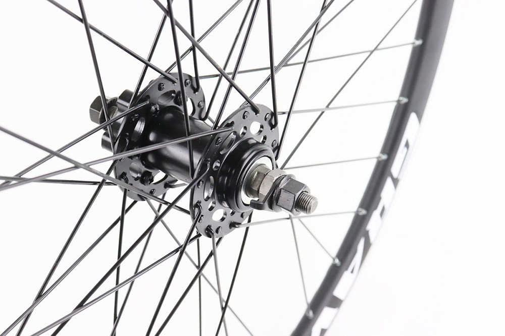 Колесо 26" переднє Disk-brake, обід алюмінієвий, втулка 14Gx36H, кріпл. гайка, "GRAVITY" (можл. подряпини) Київ - фото 3