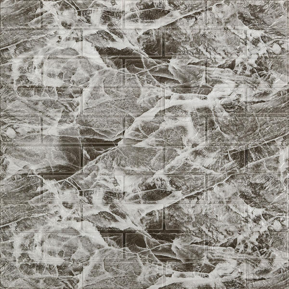 Декоративная 3D панель самоклейка 700x770x3мм Мрамор чёрный (061-3) SW-00000691 Днепр - изображение 1