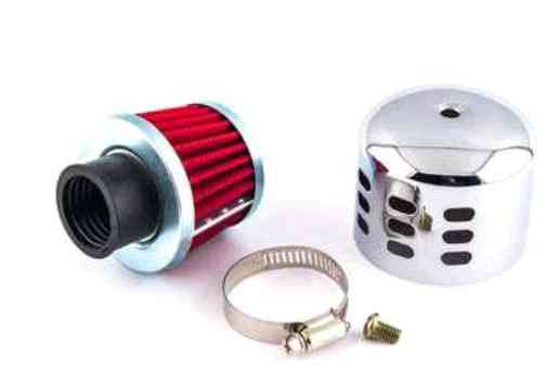 Фільтр повітряний (нульовик) Ø28mm дзвін (хром) JING Киев