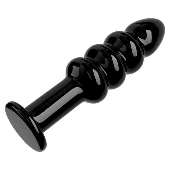 Стеклянный фаллоимитатор 5.5 GLASS ROMANCE CZARNY Sex Aura Киев