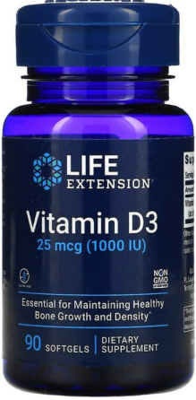 Витамин Д-3 1000 Life Extension Vitamin D3 90 капс Киев