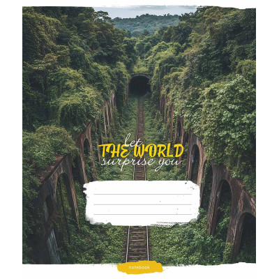 Зошит Школярик Let the world surprise you 60 аркушів клітинка (060-3548K) Вінниця - фото 2