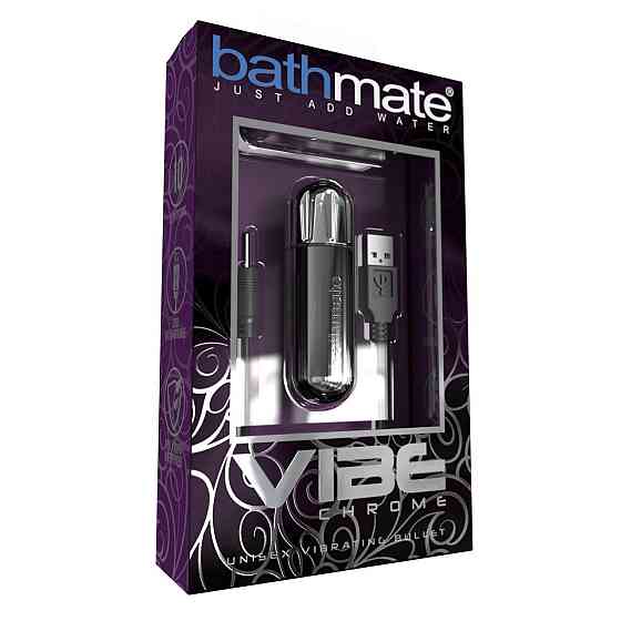 Вибропуля Bathmate Vibe Bullet Chrome, глубокая мощная вибрация Sex Aura Киев