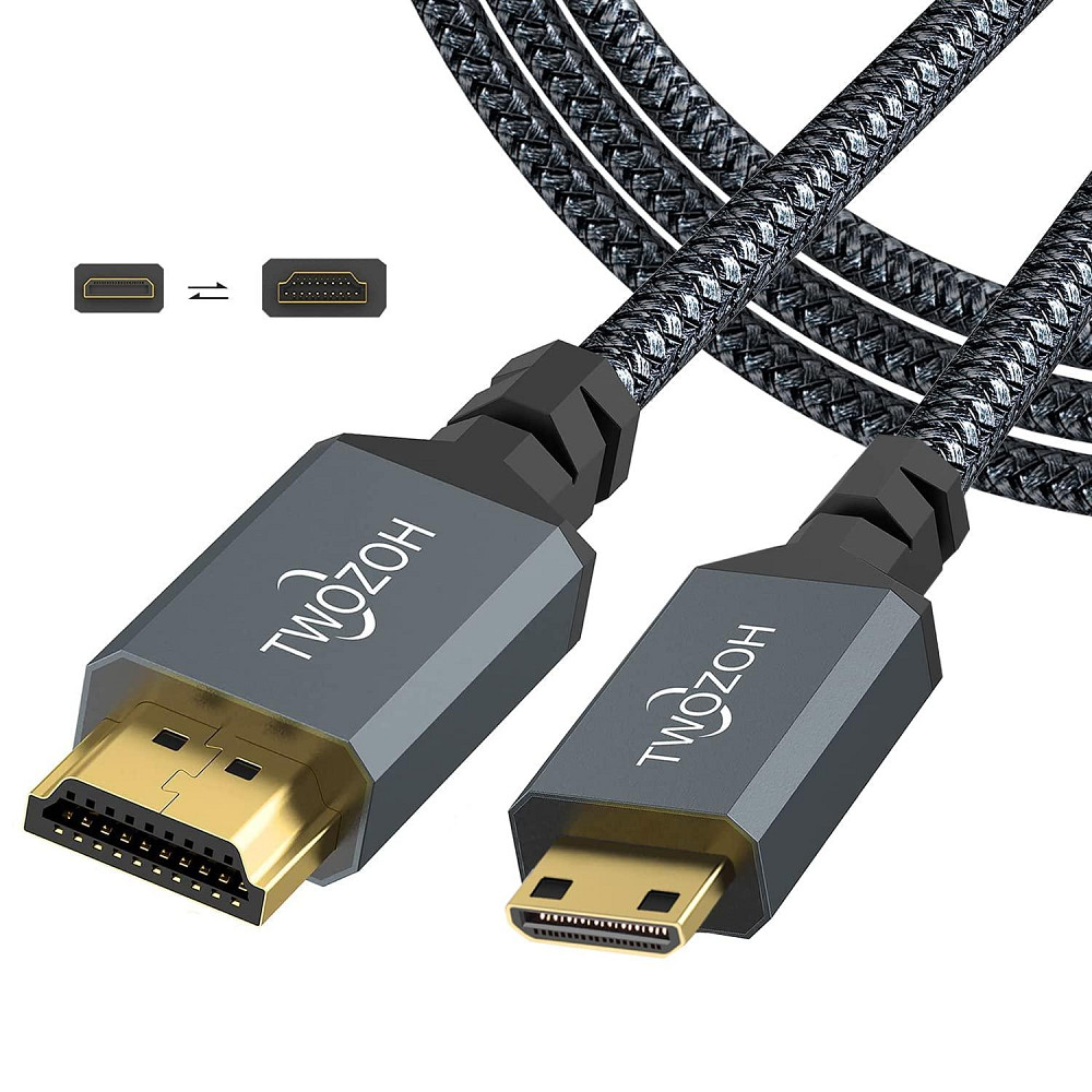 Кабель Mini HDMI — HDMI Twozoh 2 м Луцьк - фото 1