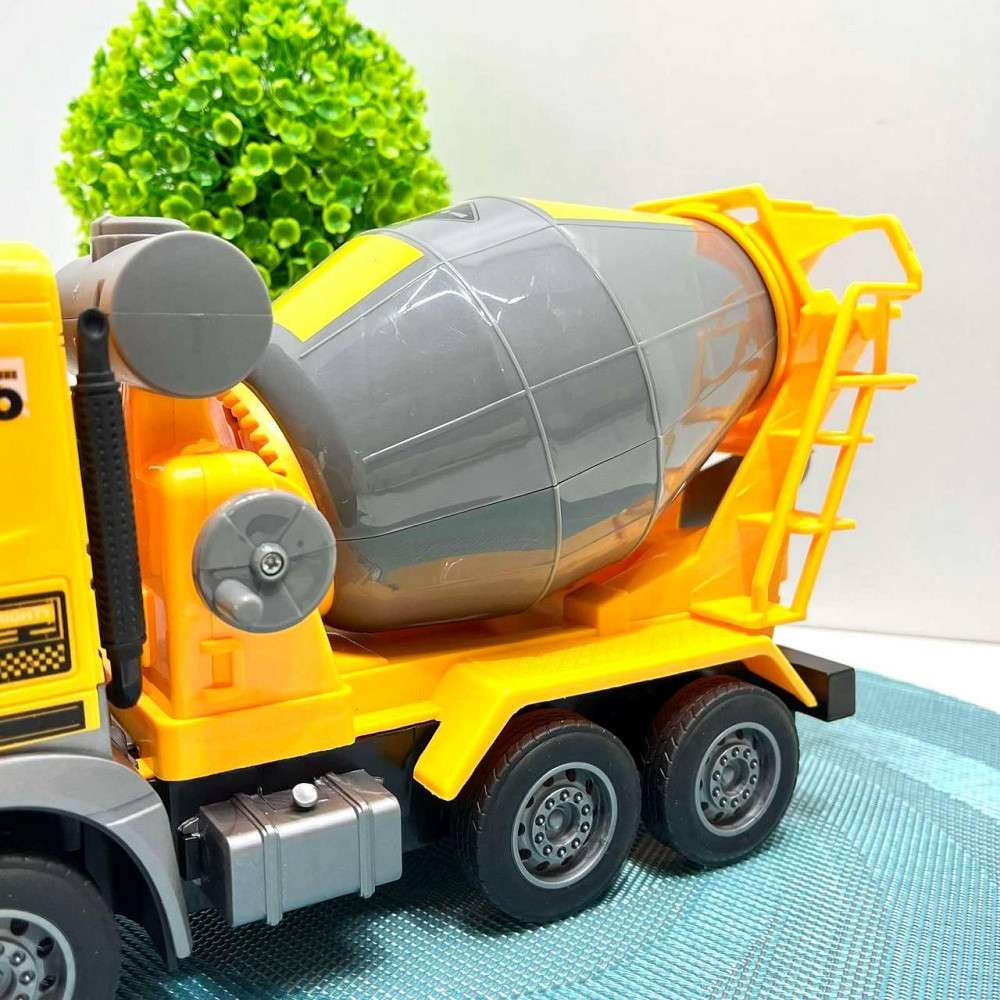 Машинка самоскид бетономішалка на радіокеруванні акумулятор підсвічування рухомі деталі Жовта (YJ-114-2-116-1) Чернигов - изображение 10