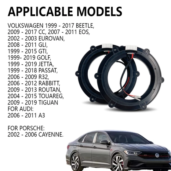 Акустичні подіуми SA08/65-8 для динаміків 6,5 дюйма для Volkswagen (2 штуки) Вінниця