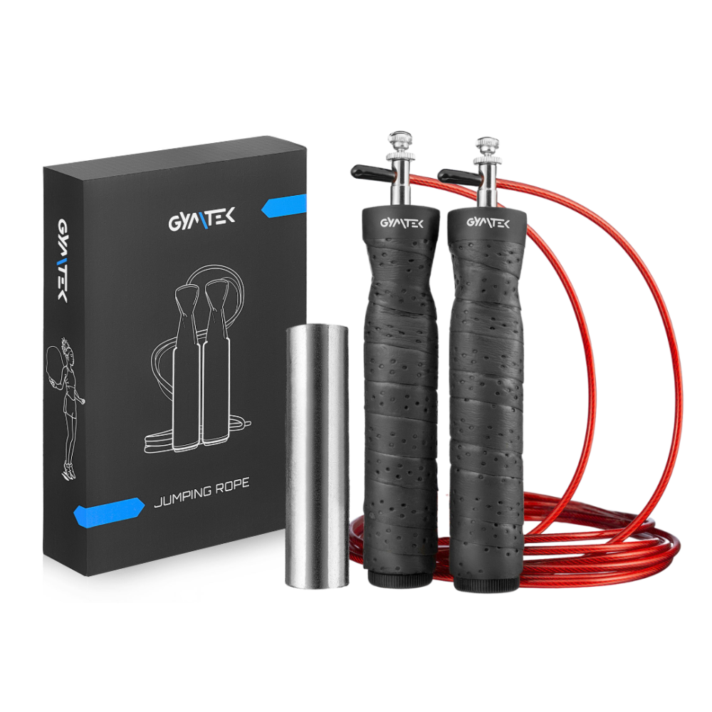 Скакалка Gymtek швидкісна з обтяжувачем, на підшипниках Київ - фото 1