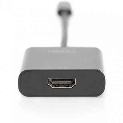 Переходник USB-C to HDMI UHD 4K, M/F, 0.15 m Digitus (DA-70852) Винница