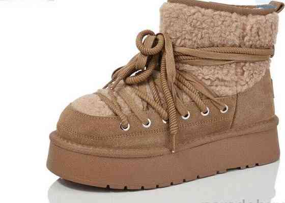 Hengji Угги жіночі HENGJI T39-2 руді (зима, замша натуральна) (5676) 37 Коломыя