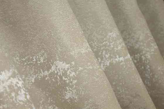 Комплект коротких штор VR-Textil Льон мармур Pavliani № 1368ш 130х170 см 2 шт Бежево-сірий (35-0058) Київ