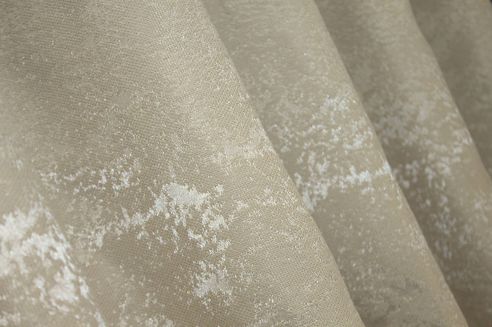 Комплект коротких штор VR-Textil Лен мрамор Pavliani № 1368ш 130х170 см 2 шт Бежево-серый (35-0058) Киев - изображение 5