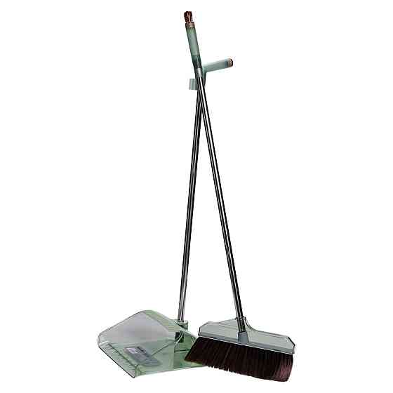 Household Набір віник і совок на довгій ручці для підлоги 26×24×105 (см) Зелений HP-35015-8GR Коломыя