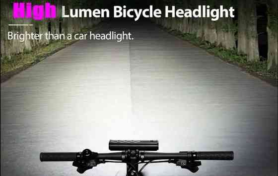 Супер яскрава велосипедна фара 17 LED 3000LM 8000mAh Одеса