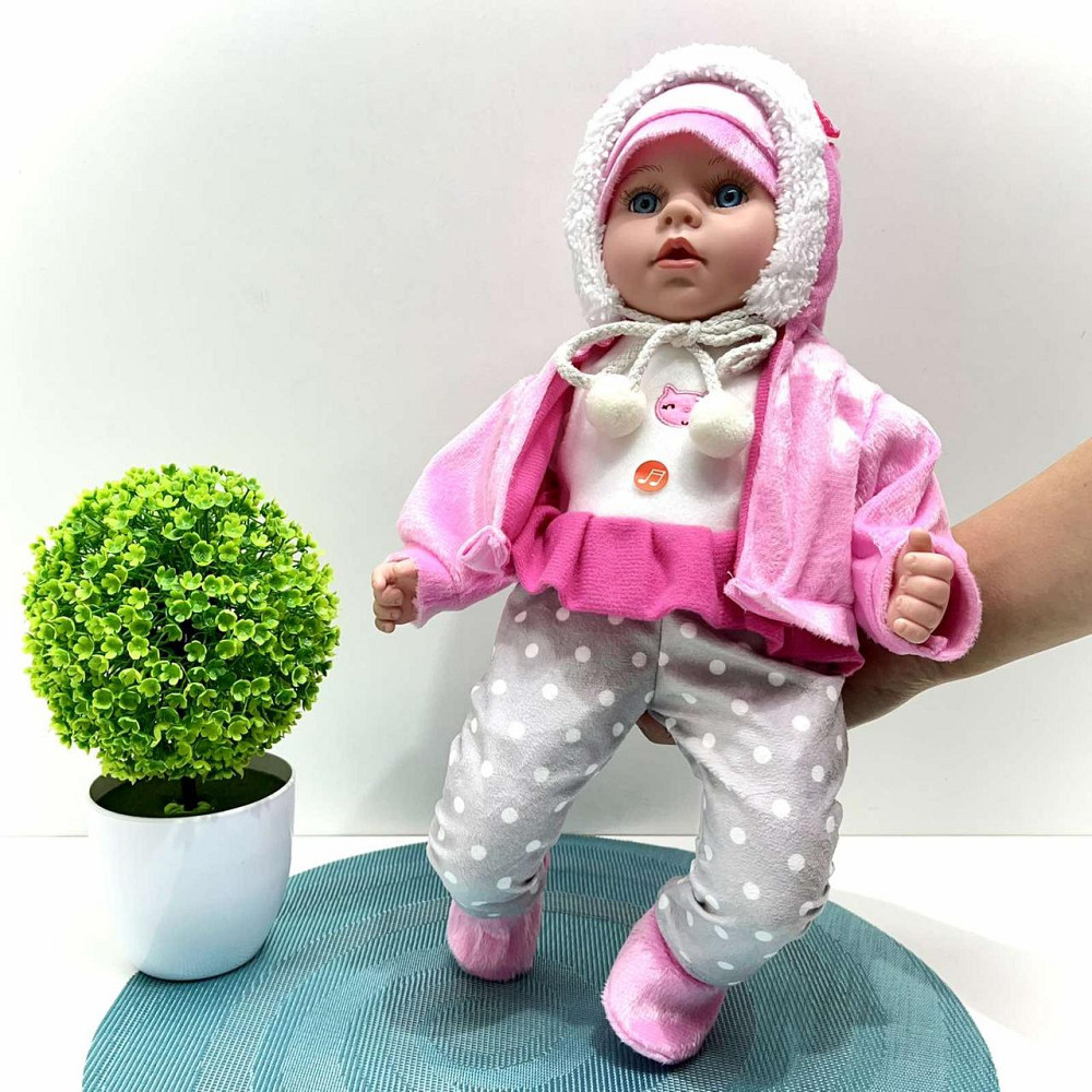 Пупс Країна Іграшок Чудо малюк відтворює веселі мелодії колискові або фрази Рожевий (PL-525-116) Чернигов - изображение 2