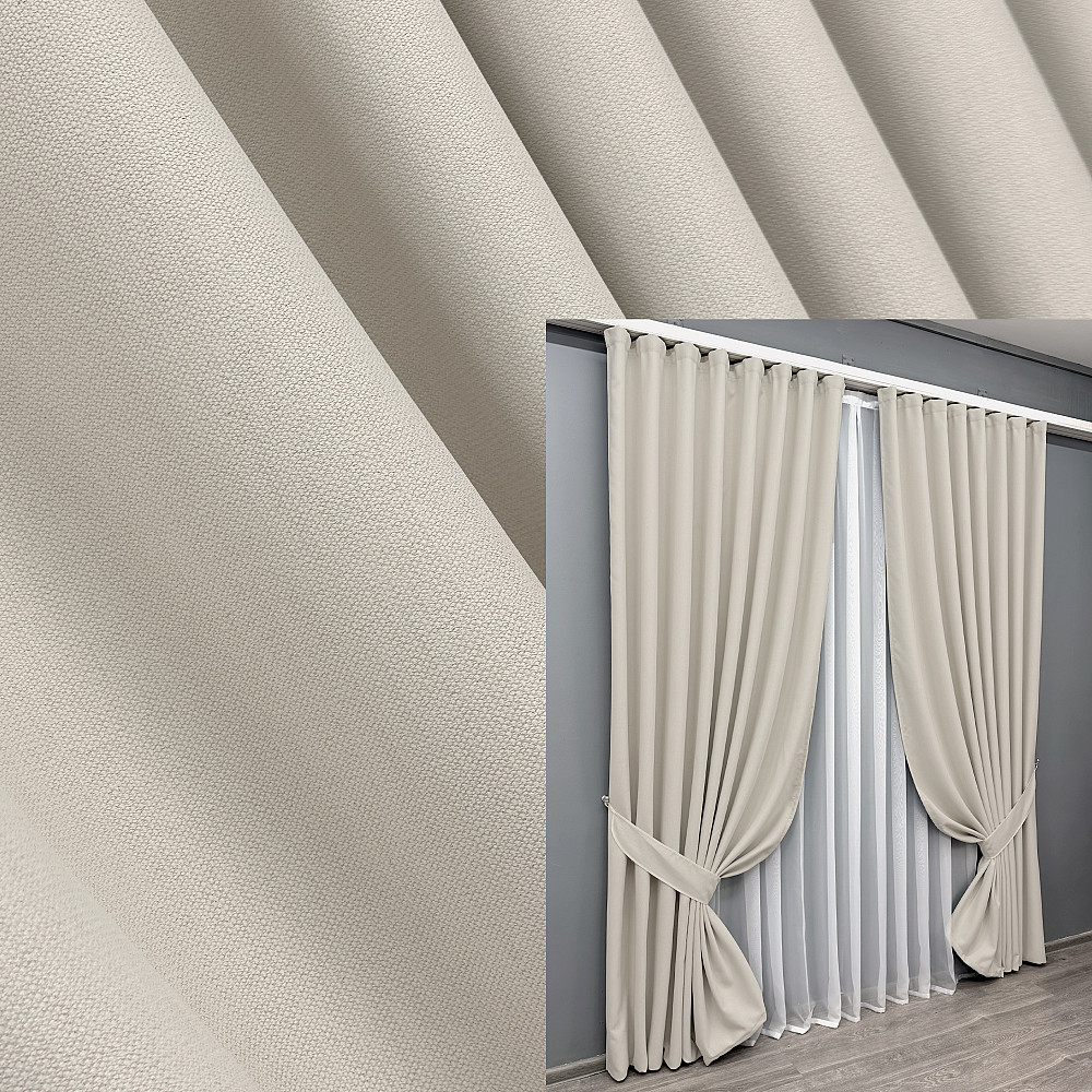 Комплект штор VR-Textil Блекаут двосторонній Scandi № 1902ш Таш 150х270 см 2 шт (33-0935) Київ - фото 1