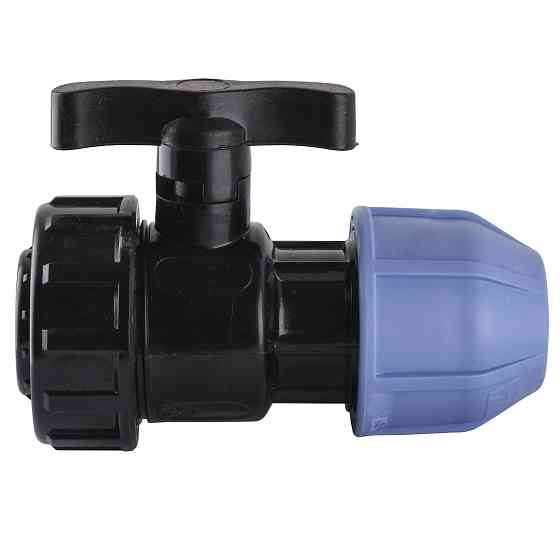 Кран кульовий ПНД Vsplast 32*1 ''  ВР 6002 Тернопіль