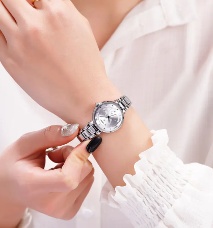 Годинник жіночий наручний Skmei 1411 Зіркове сяйво (Сріблястий) Вінниця