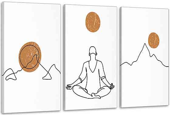 Модульна картина у вітальню/ спальню   Людина    ART-178_3A 70х130 см Київ