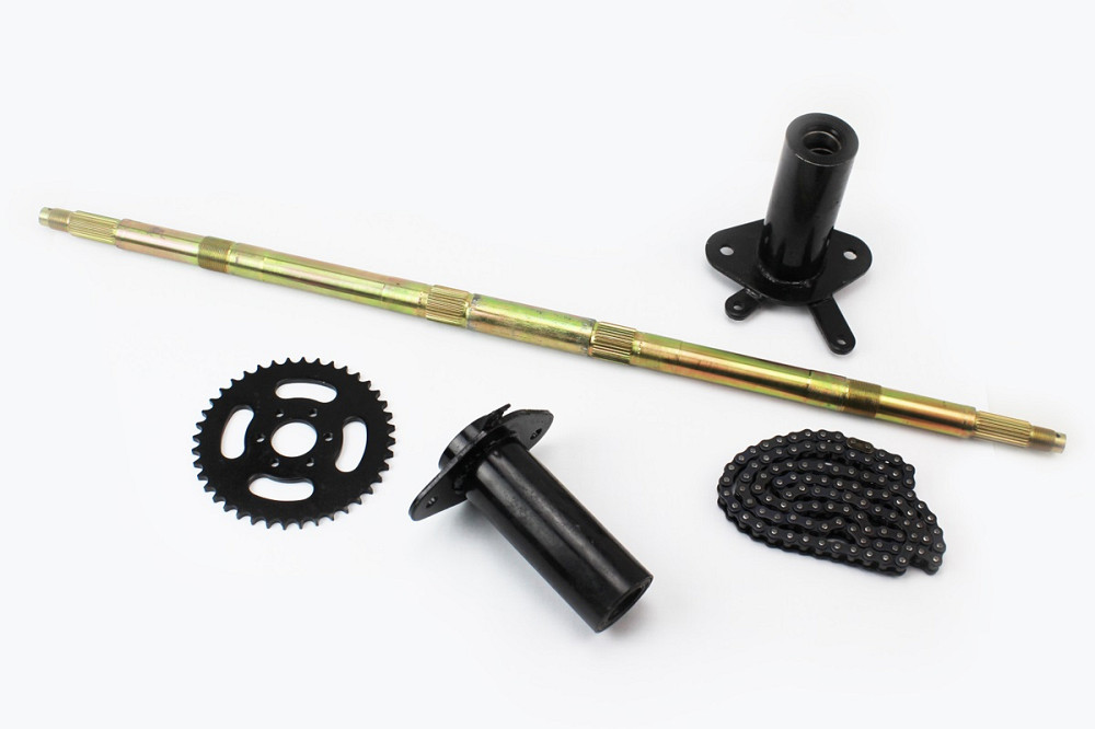 Вісь задня на ATV027-21, кріплення, зірка, ланцюг - к-кт 5деталей Киев - изображение 1