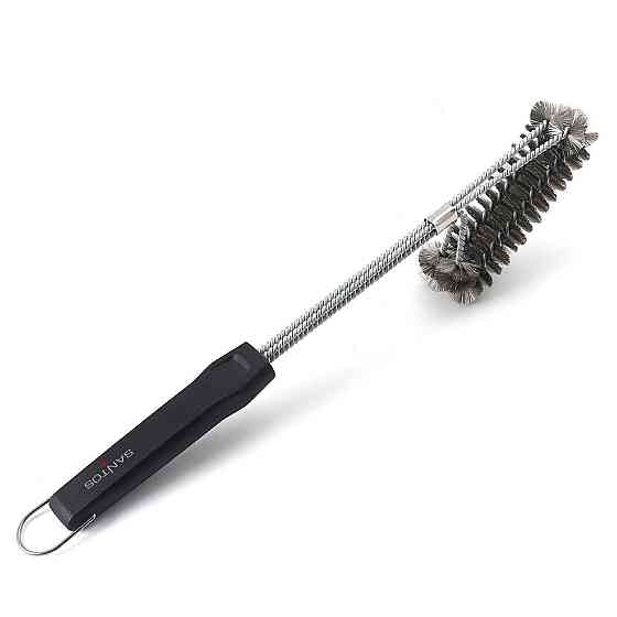 Щітка для гриля SANTOS двохрядна, нержавіюча сталь, 45см 232364 Код: 011592 Рівне