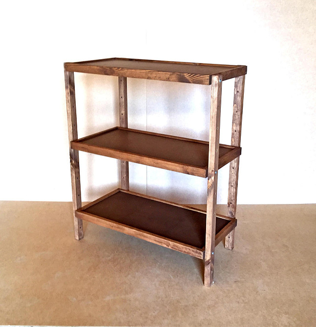 Етажерка розбірна "Честер" 3 полиці 40х80х100 капучино Миколаїв - фото 1