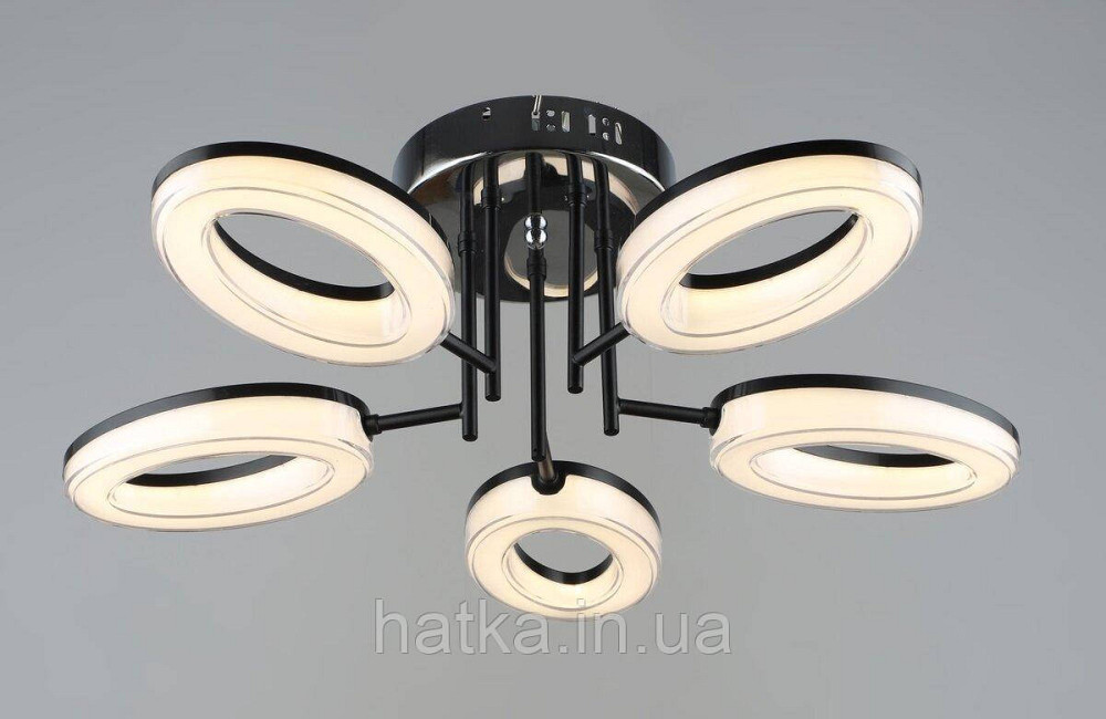 Люстра світлодіодна акрилова Sirius B YH1100/5 BK+CH Київ - фото 1