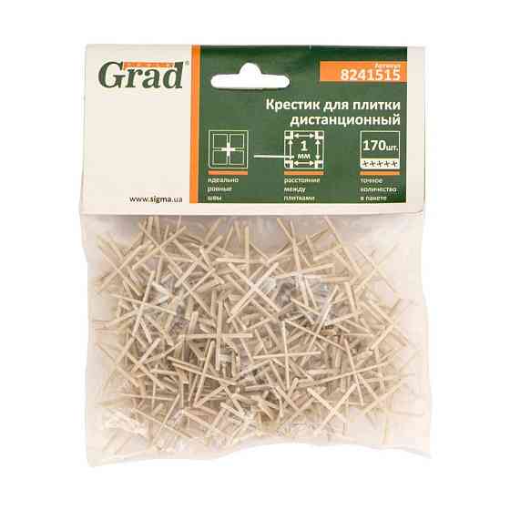 Хрестик дистанційний для плитки 1 мм 170 шт GRAD (8241515) Київ
