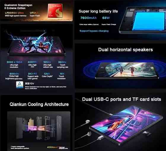 Планшет Lenovo LEGION Y700 Gen 4 2025 8,8" 3K (TB322FC) Харків