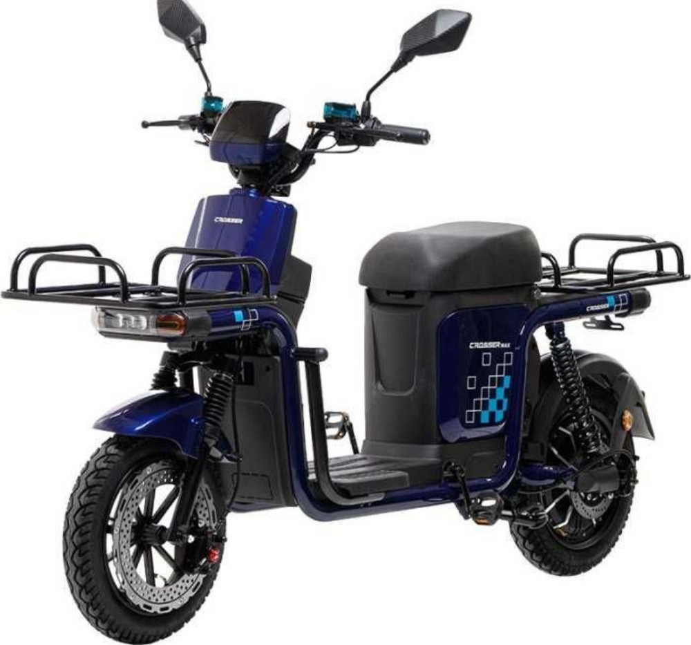 Електровелосипед Crosser SUPER MAX (1200W 30Ah LifePo4) Литий- Синій. Харків - фото 5