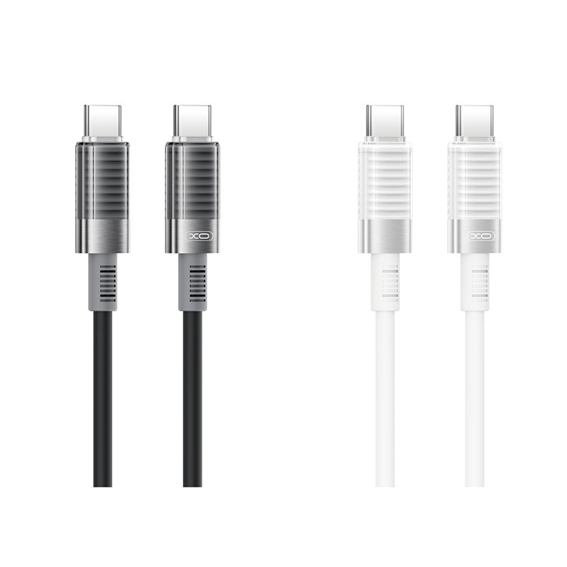 Кабель XO Brushed Silicone USB to Type-C 6A 1м білий Львів - фото 3