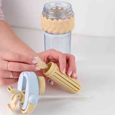 Бутылка для воды Kite 900 мл бежево-блакитний (K25-1231-1) Винница