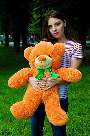 Плюшевий ведмедик М'яка іграшка Рафаель 80 см Карамельний Тернопіль