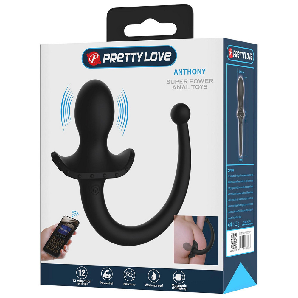 Анальна пробка - Pretty Love Anthony Super Power Anal Plug (App) Sex Aura Київ - фото 9