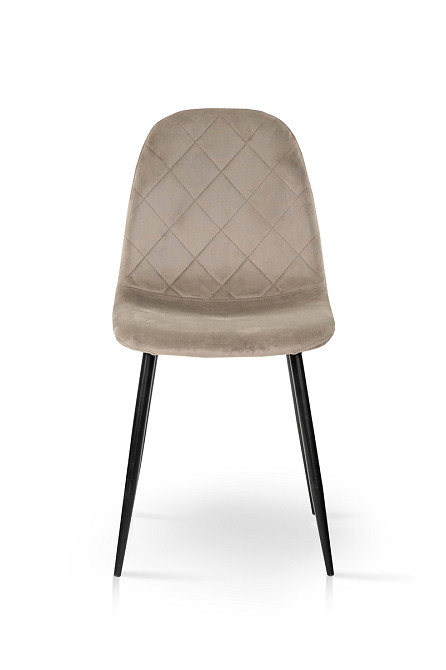 Стілець Ембер-L, чорний/ велюр бежевий Киев - изображение 7