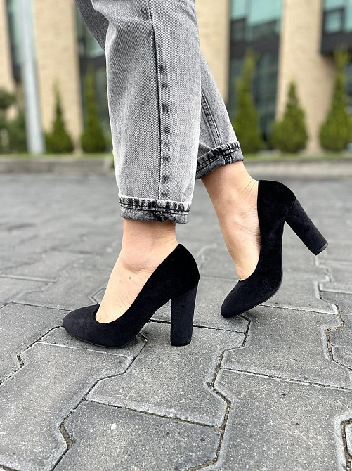 Туфлі жіночі SEASTAR чорні оксамит каблук 9см 36р.-23см 37р.-23,5см 38р.-24,5см ( 1920) Коломыя - изображение 10
