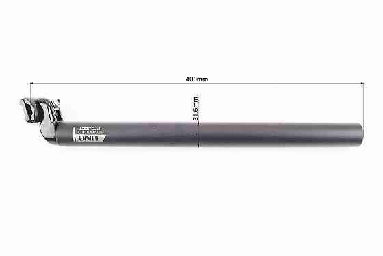 Труба сидіння MTB 31,6х400мм, алюмінієва, чорна SP-602 Киев