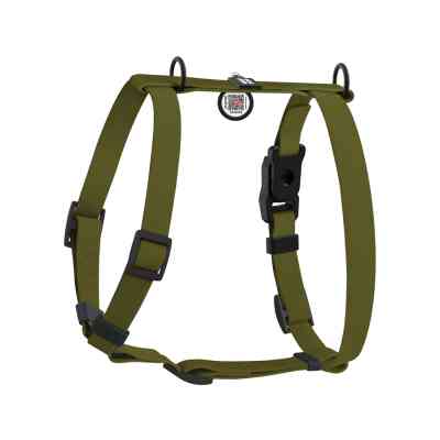 Шлей для собак WAUDOG Magnet анатомическая Н-образная с QR-паспортом, магнитная пряжка-фастекс S хаки (262231) Винница